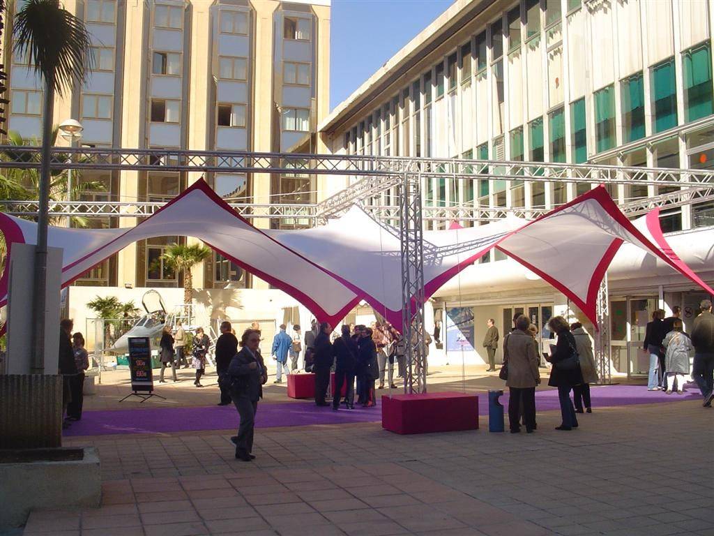 Pose de voiles Lycra